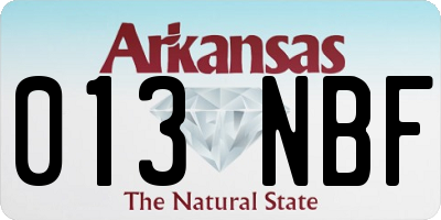 AR license plate 013NBF