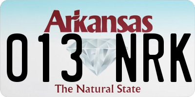 AR license plate 013NRK