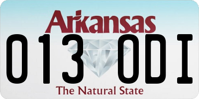 AR license plate 013ODI