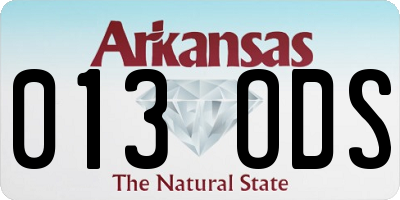 AR license plate 013ODS