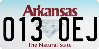 AR license plate 013OEJ