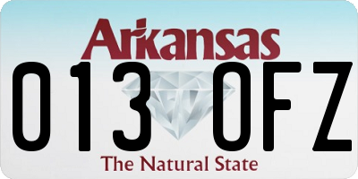 AR license plate 013OFZ