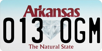 AR license plate 013OGM