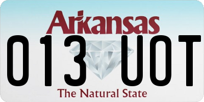 AR license plate 013UOT