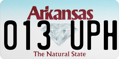 AR license plate 013UPH