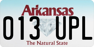 AR license plate 013UPL