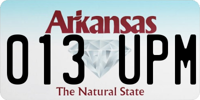 AR license plate 013UPM