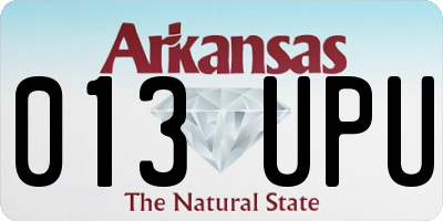 AR license plate 013UPU