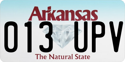 AR license plate 013UPV