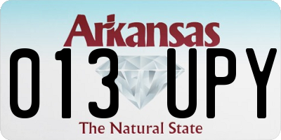 AR license plate 013UPY