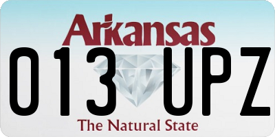 AR license plate 013UPZ
