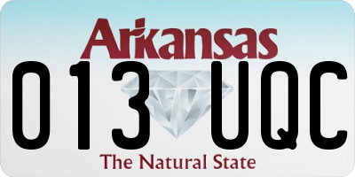 AR license plate 013UQC