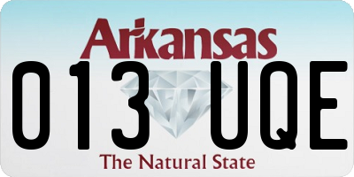 AR license plate 013UQE
