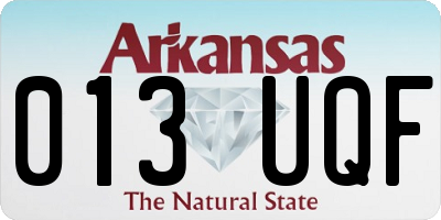 AR license plate 013UQF
