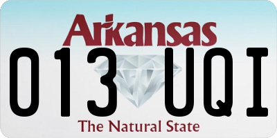 AR license plate 013UQI