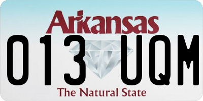 AR license plate 013UQM