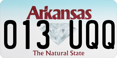 AR license plate 013UQQ