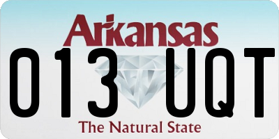 AR license plate 013UQT