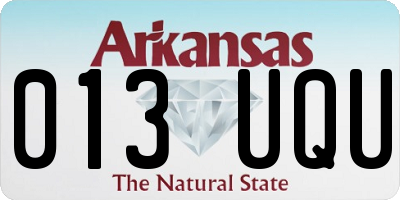 AR license plate 013UQU