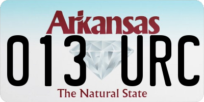 AR license plate 013URC