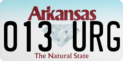 AR license plate 013URG