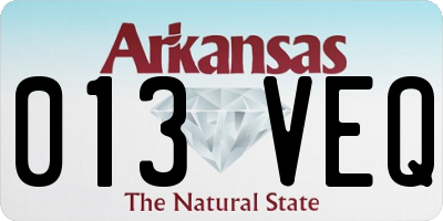 AR license plate 013VEQ