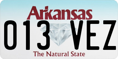 AR license plate 013VEZ