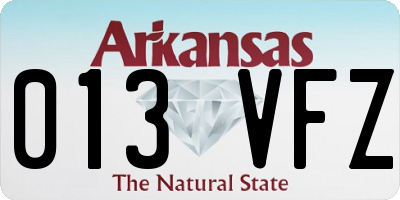 AR license plate 013VFZ