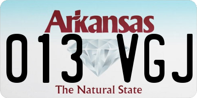 AR license plate 013VGJ