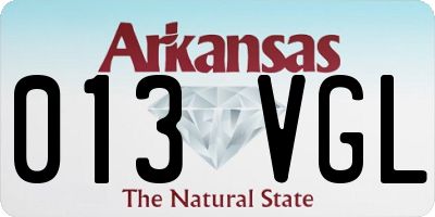AR license plate 013VGL
