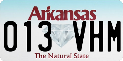 AR license plate 013VHM