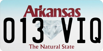 AR license plate 013VIQ