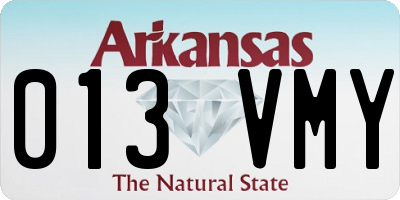 AR license plate 013VMY