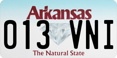 AR license plate 013VNI