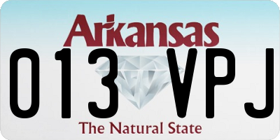 AR license plate 013VPJ