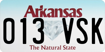 AR license plate 013VSK