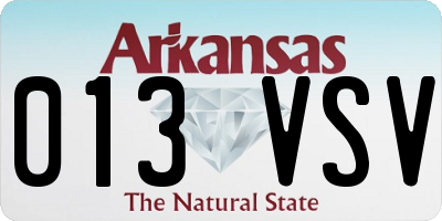 AR license plate 013VSV