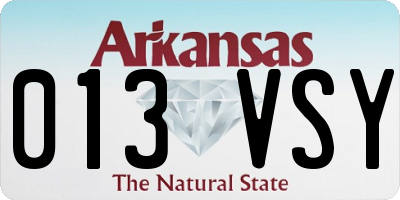 AR license plate 013VSY