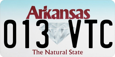 AR license plate 013VTC