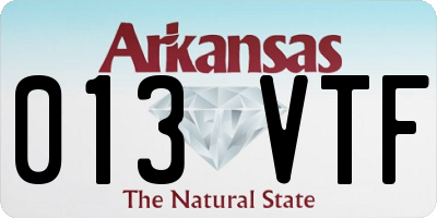 AR license plate 013VTF