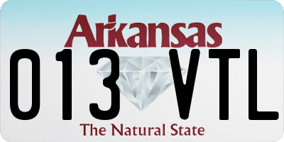 AR license plate 013VTL