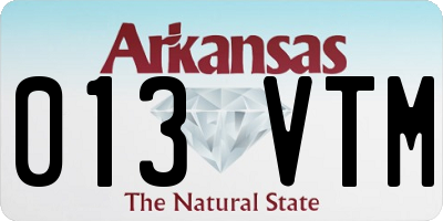 AR license plate 013VTM