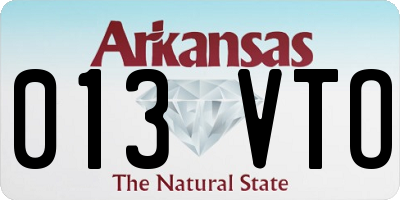 AR license plate 013VTO