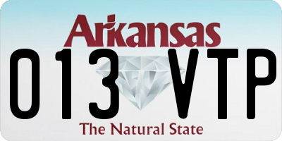 AR license plate 013VTP