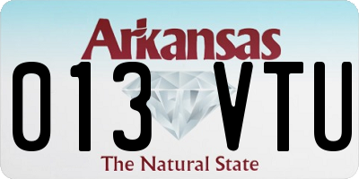 AR license plate 013VTU