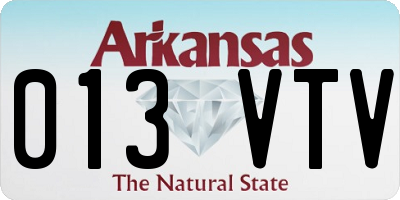 AR license plate 013VTV