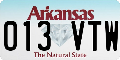AR license plate 013VTW