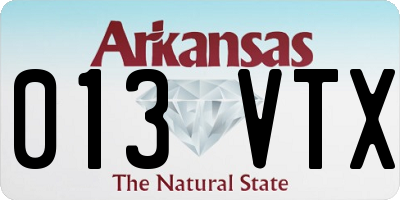 AR license plate 013VTX