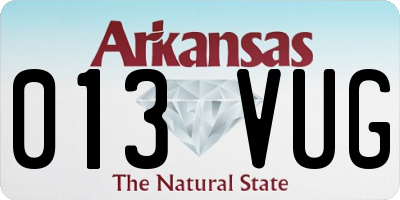 AR license plate 013VUG