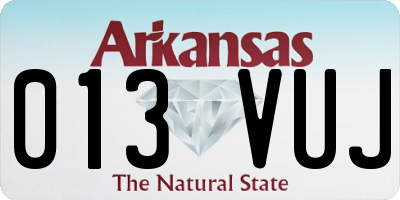 AR license plate 013VUJ